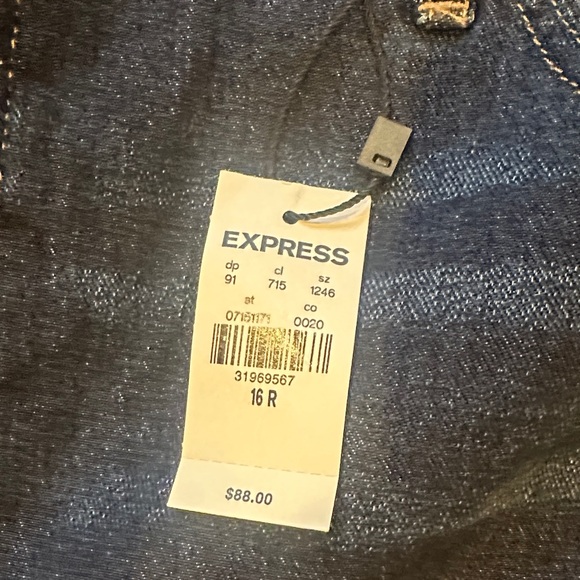 Express Women's Blue Flare Jeans - Picture 8 of 10